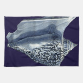 Linge De Cuisine Indigo Shells I (Horizontal)