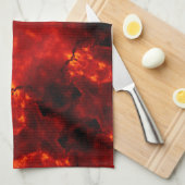 Linge De Cuisine Inferno Nexus - Fiery Kaleidoscope Art (Quart Plié)