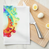 Linge De Cuisine Infinity avec Rainbow Jellyfish (Quart Plié)