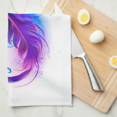 Linge De Cuisine Infinity with purple feather (Quart Plié)