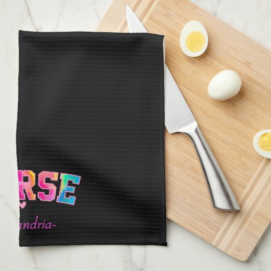 Linge De Cuisine Infirmière colorée (Quart Plié)