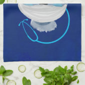 Linge De Cuisine Infirmière de l'ours mignonne portant un Masque Mé (Plié)