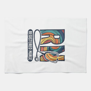 Linge De Cuisine Infirmière diplômée IR vintage vecteur de concepti