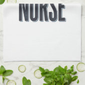 Linge De Cuisine Infirmière diplômée Script Typographie Vector Desi (Plié)