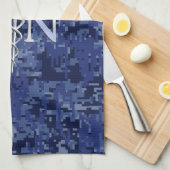 Linge De Cuisine Infirmière inscrite RN Silver Caduceus sur Camo de (Quart Plié)