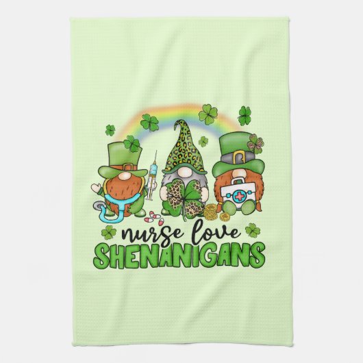Linge De Cuisine Infirmière Love Shenanigans St. Patrick's (Vertical)
