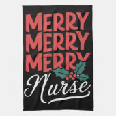 Linge De Cuisine Infirmière Noël Joyeux Infirmière Cadeaux de vacan (Vertical)