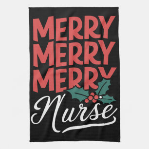 Linge De Cuisine Infirmière Noël Joyeux Noël Cadeaux De Noël Fête