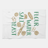 Linge De Cuisine Ingrédients de pain Flore Eau Salée Levure de sel (Horizontal)