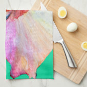 Linge De Cuisine Inhibiscus floral d'été (Quart Plié)