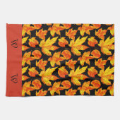 Linge De Cuisine Initiale l Automne Feuilles Cuisine personnalisée (Horizontal)