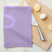 Linge De Cuisine Initiales chevauchantes modernes monogrammées | Vi (Quart Plié)