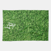 Linge De Cuisine Initiales du Monogramme Arrière - plan de laiton v (Horizontal)