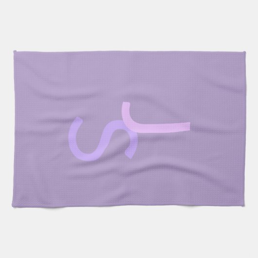 Linge De Cuisine Initiales monogrammes à chevauchement moderne | Po (Horizontal)