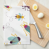 Linge De Cuisine insectes de petits insectes (Quart Plié)