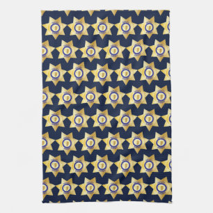 Linge De Cuisine Insigne d'étoile d'or du shérif adjoint