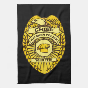 Linge De Cuisine Insigne du chef de la police de cuisine