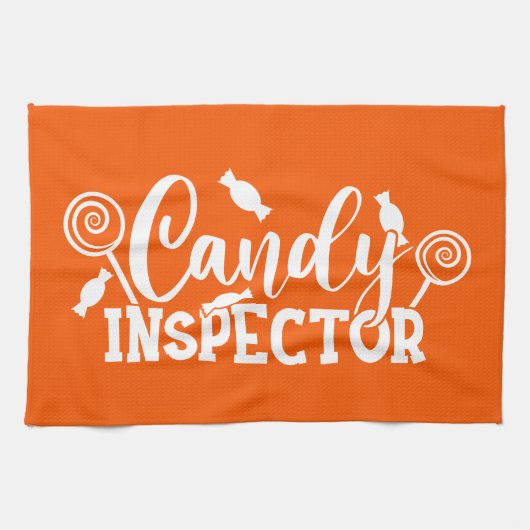 Linge De Cuisine Inspecteur Halloween Candy (Horizontal)