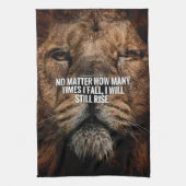 Linge De Cuisine Inspiration Lion - Automne et Montée - Motivationn (Vertical)