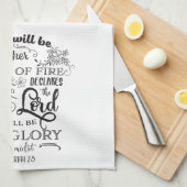 Linge De Cuisine Inspiration Zacharie 2:5 La gloire (Quart Plié)