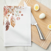 Linge De Cuisine Inspirationnel Pink Dream Catcher Boho Floral (Quart Plié)