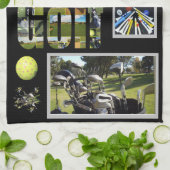 Linge De Cuisine Inspiré Du Golf, (Plié)