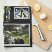 Linge De Cuisine Inspiré Du Golf, (Quart Plié)