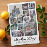 Linge De Cuisine Instagram Photo Collage - 14 photos - texte du scr<br><div class="desc">Un design avec un arrière - plan solide et un endroit pour ajouter du texte dans un script tendance. Utilisez jusqu'à quatorze photos carrés pour créer un cadeau unique et personnel. Si vous avez besoin d'ajuster les images,  cliquez sur l'outil personnaliser pour apporter des modifications.</div>