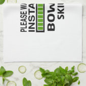 Linge De Cuisine Installation des qualifications de bowling (Plié)