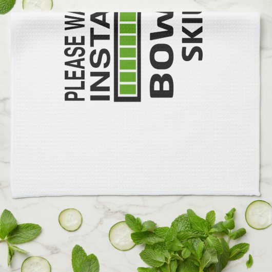 Linge De Cuisine Installation des qualifications de bowling (Plié)