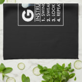 Linge De Cuisine Instructions de golf Swing Sweet Look Ball Reprise (Plié)