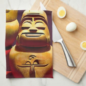 Linge De Cuisine Intérieur Tiki Life Ken Gage Art (Quart Plié)