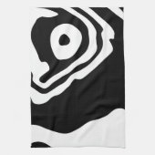 Linge De Cuisine Into Deep : Abstrait noir & blanc (Vertical)