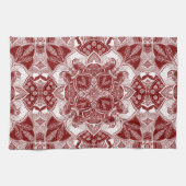 Linge De Cuisine Intricate Robins Bird Mandala Hand-Drawn (Horizontal)