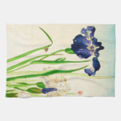 Linge De Cuisine Iris bleu - copie japonaise d'aquarelle (Horizontal)