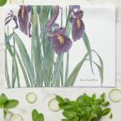 Linge De Cuisine Iris jaune (Plié)