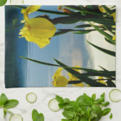 Linge De Cuisine Iris jaune à Lake Shore (Plié)