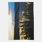 Linge De Cuisine Iris jaunes sur la rive du lac Arrowhead (Vertical)