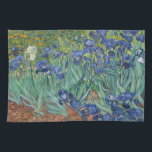 Linge De Cuisine Irises de Vincent Van Gogh.<br><div class="desc">"Irises" fait partie d'une série de peintures,  réalisées par Vincent Van Gogh,  alors qu'à l'asile de Saint Paul-de-Mausole,  à Saint-Rémy-de-Provence,  en France,  dans la dernière précédant sa mort en 1890.
Il est maintenant logé dans le J. Paul Getty Museum,  Los Angeles,  États-Unis.</div>