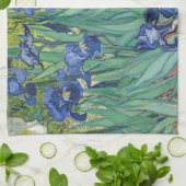 Linge De Cuisine Irises par Van Gogh (Plié)