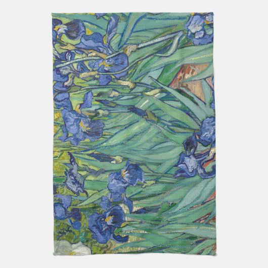 Linge De Cuisine Irises par Van Gogh (Vertical)