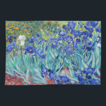 Linge De Cuisine Irises Vincent van Gogh<br><div class="desc">Irises (1889) Vincent van Gogh. Un beau paysage estival. Les iris bleus fleurissent dans un lit fleuri dans un jardin verdoyant. Reproduction d'oeuvres d'art célèbres dans le domaine public.</div>