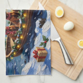 Linge De Cuisine Irish Red Setter Christmas Boat Holiday (Quart Plié)