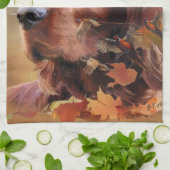 Linge De Cuisine Irish Red Setter, Irish Setter (Plié)