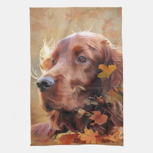 Linge De Cuisine Irish Red Setter, Irish Setter (Vertical)