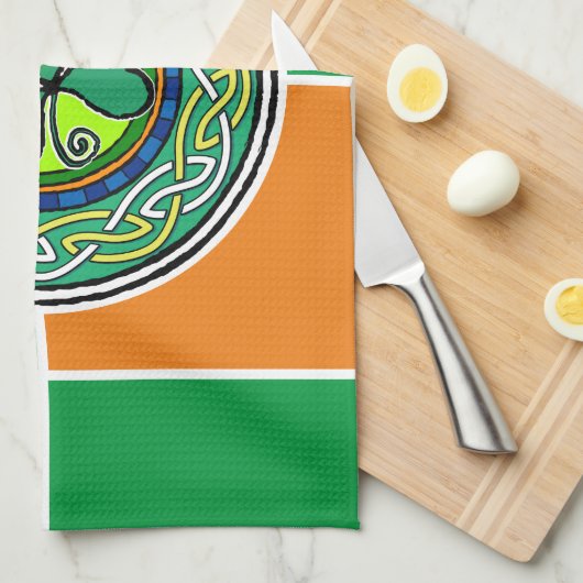 Linge De Cuisine Irish shamrock (Quart Plié)