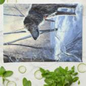 Linge De Cuisine Irish Wolfhop Laisser neiger Noël (Plié)