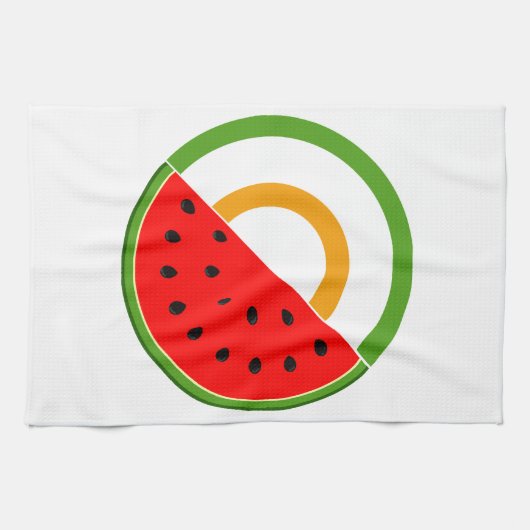 Linge De Cuisine IRLANDE AVEC PALESTINE - Watermelon (Horizontal)