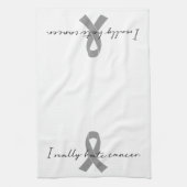 Linge De Cuisine Ironie Je Déteste Vraiment Le Cancer | Tout ruban (Vertical)