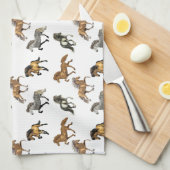 Linge De Cuisine Islandais dans la démarche (Quart Plié)